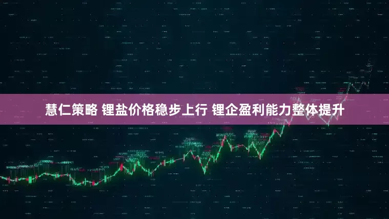 慧仁策略 锂盐价格稳步上行 锂企盈利能力整体提升